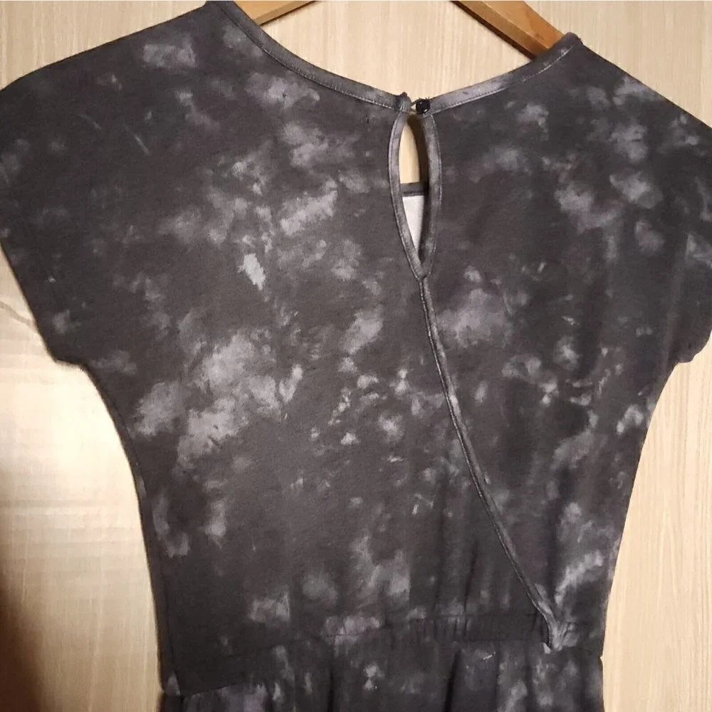 Old Navy Girl's Grey Marbled Sweatshirt Jumpsuit 10-12